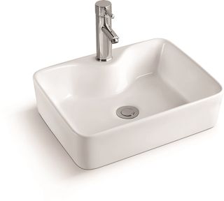 Раковина накладная SantiLine SL-1011 48см белый